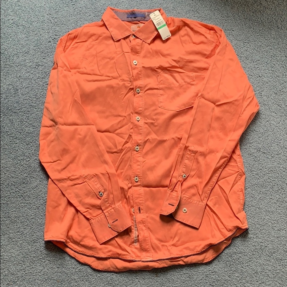 Tommy Bahama button up long sleeve shirt, size L